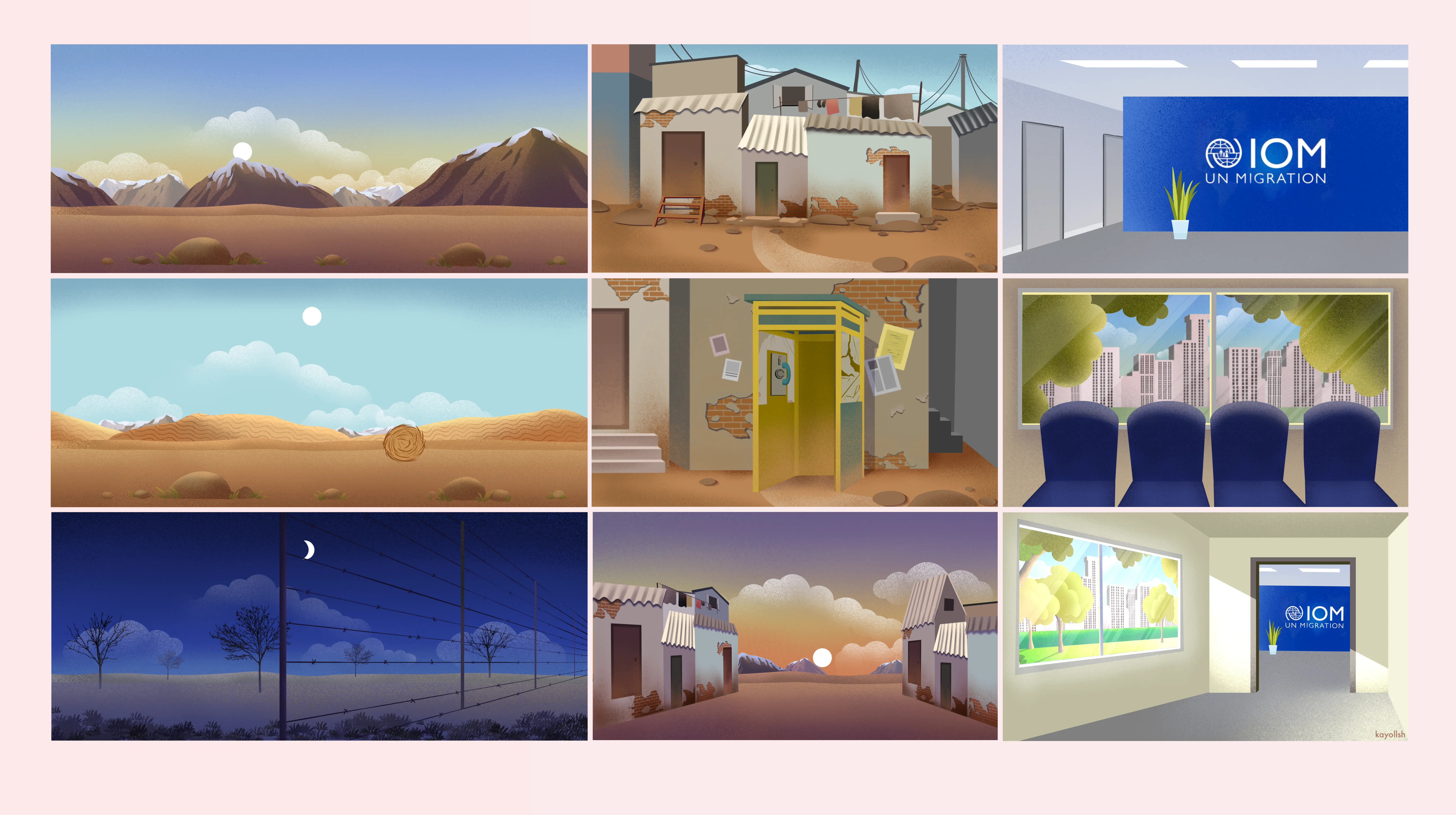 Backgrounds for animation